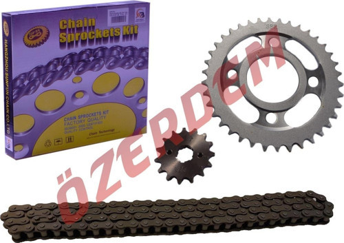 Cub Ön-Arka Dişli Zincir Set Sfr 15-36T 428-112L