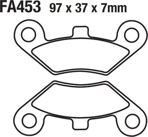 Atv Cf Terralender 500-625-800 Ön Fren Disk Balatası Fa453