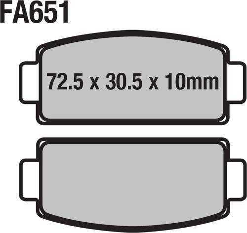 Cf Moto Atv Arka Fren Disk Balatası 625-Trc Fa651 Orj