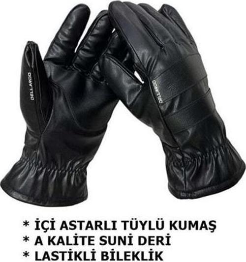 Deri Eldiven Kışlık Polarlı A Kalite