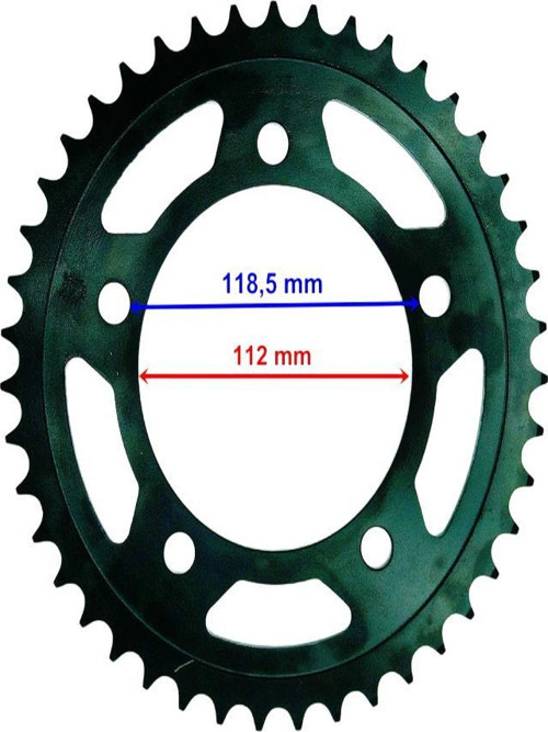 Honda Arka Dişli 520-43T İç112 5 Delikhonda Nc 750 Uyumlu X(2014-2018)