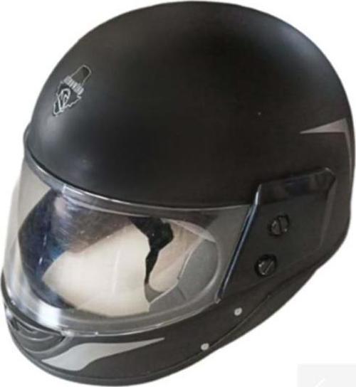 Kask Çeneli Mat Siyah