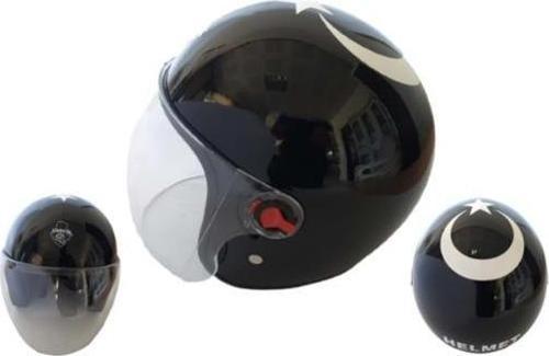 Kask Çenesiz Siyah
