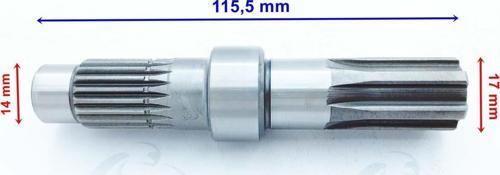 Scooter Şanzıman Çıkış Mili Cg Uyumlu 115,5 Mm 6 Kanallı Öm