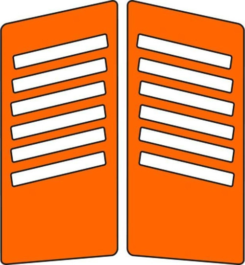 Sevenkardeşler Cg Florasan Turuncu Yan Kapak Sticker