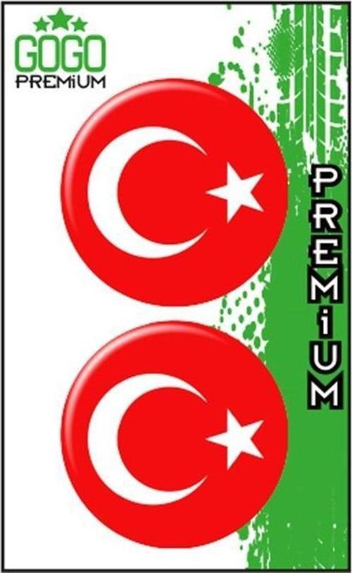 Sevenkardeşler Türk Bayrağı 1 (5X5 Cm) İkili Damla Etiket