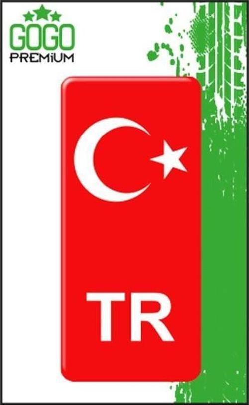 Sevenkardeşler Türk Bayrağı 4 (4X9 Cm) Tekli Damla Etiket