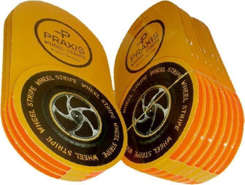 Sevenkardeşler Florasan Turuncu 7Cm X 7 M Lüks 1 Set Jant Şeridi