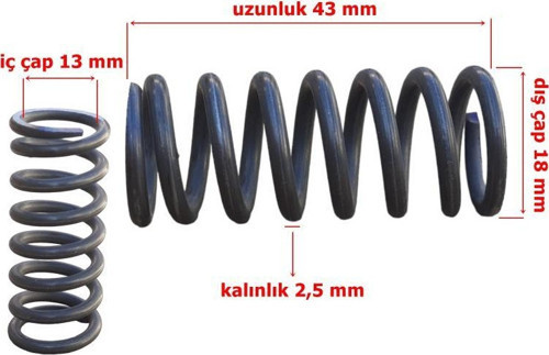 Sevgent Cg Modifiye Debriyaj Baskı Yayı 18-43 Mm