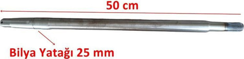 Sevgent E-Yük Arabası Arka Aks 18 Freze 50 Cm İth