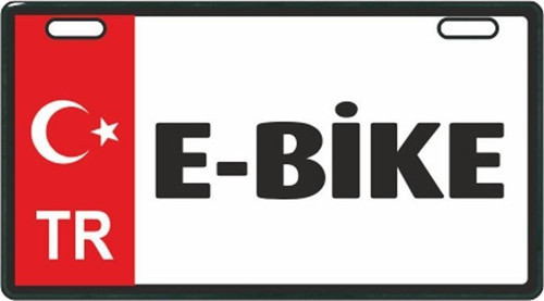 SEVGENT Sevenkardeşler Kırmızı E-Bike Plakalık
