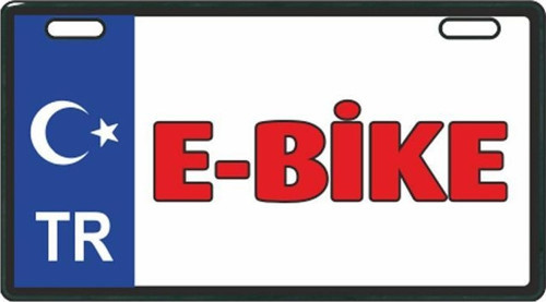 SEVGENT Sevenkardeşler Mavi E-Bike Plakalık