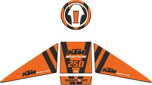 Skm Ktm 250 Adventure 2019 - 2022 Uyumlu Tank Pad Set 004