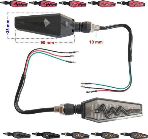 Sinyal Led Kayan Yıldırım (Parklı) 2 Li Set