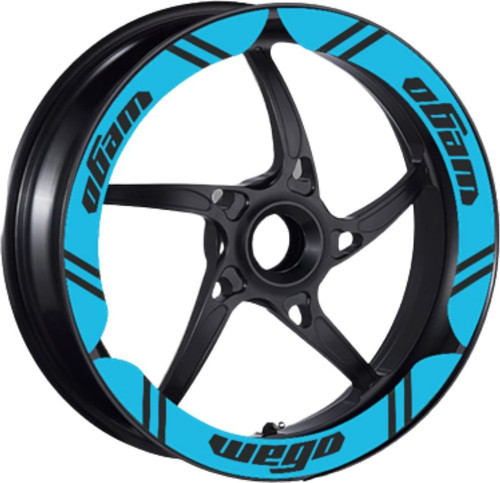 Wego 110 2012 - 2024 Uyumlu Mavi Geniş 1 Set Jant Şeridi