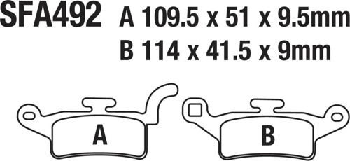 Ön Fren Disk Balatası Sfa492 İth Bws 125 Xenter 150 Uyumlu