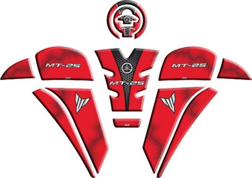 Mt25 2020 - 2024 Uyumlu Tank Pad Set 004
