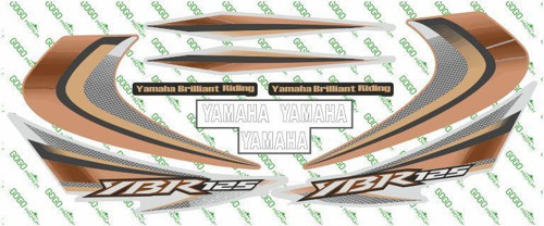 Ybr 125 Uyumlu 2010 Sarı Sticker Set