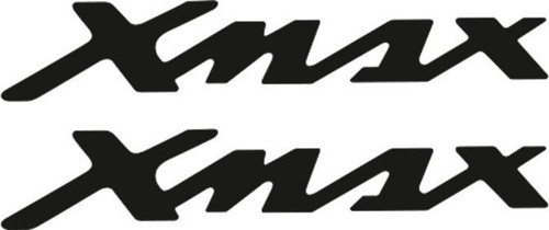 Xmax Uyumlu Damla Yazı Siyah 22X4 Cm Sticker
