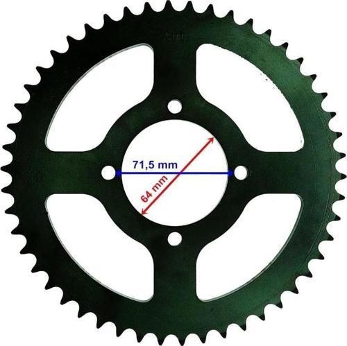 Ybr Uyumlu Arka Dişli 428-50T İç 64 Mm Ind Öm