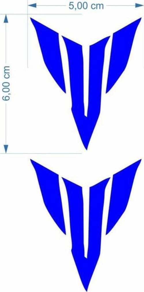 Yamaha Mt Logo 5 X 5 Cm Mavi Sticker 2 Li