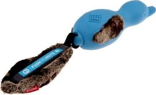 Push To Mute Ördek Sesli Köpek Oyuncağı Mavi 32 Cm