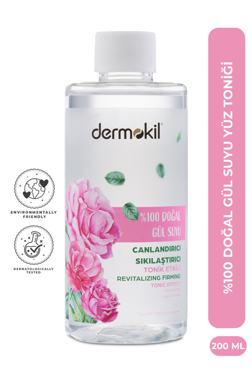 %100 Doğal Gül Suyu Canlandırıcı Sıkılaştırıcı Tonik