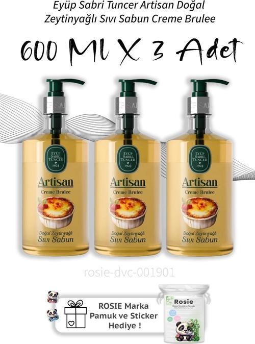 Artisan Doğal Zeytinyağlı Sıvı Sabun Creme Brulee 600 ml X3