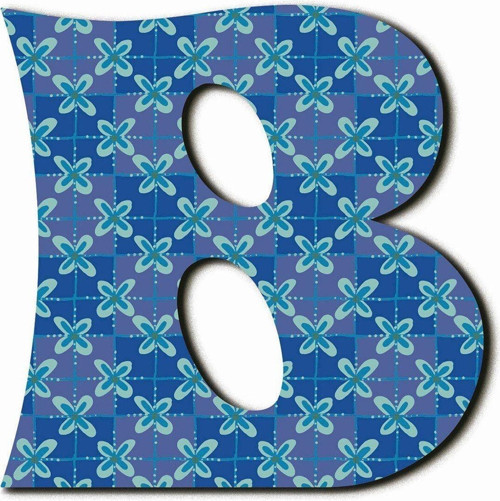 B Harfli Etnik Desenli Magnet