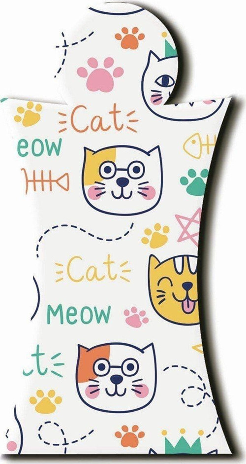 I Harfli Kedi Desenli Magnet