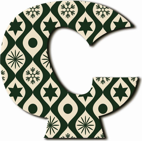 Ç Harfli Etnik Desenli Magnet