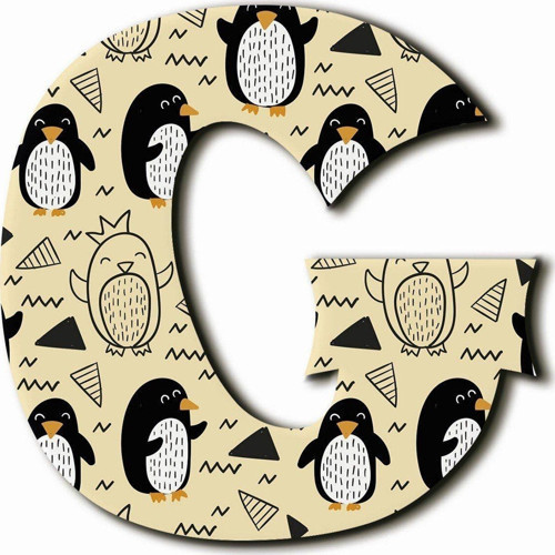 G Harfli Penguen Desenli Magnet