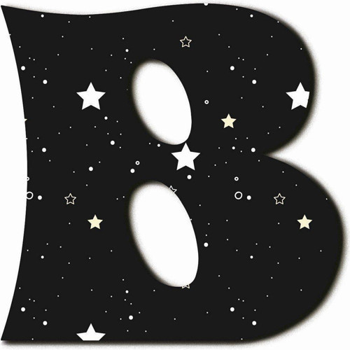 B Harfli Yıldız Desenli Magnet