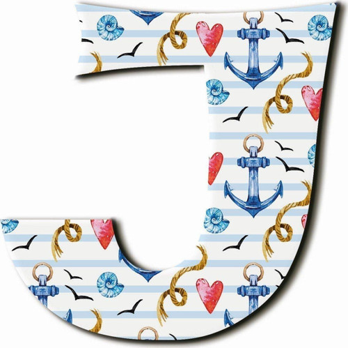 J Harfli Marine Desenli Magnet