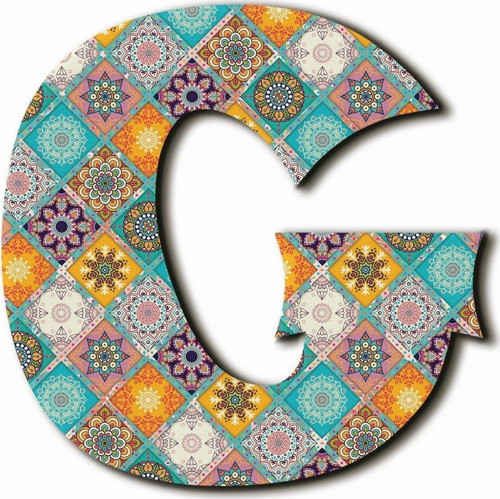 G Harfli Etnik Desenli Magnet