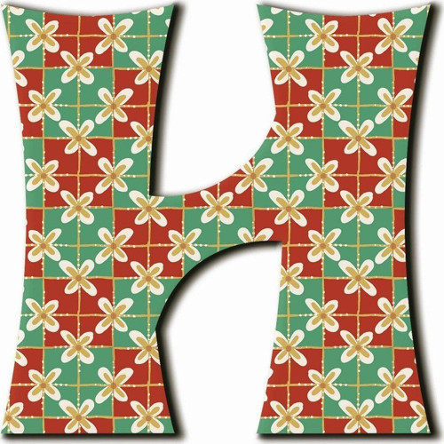 H Harfli Etnik Desenli Magnet