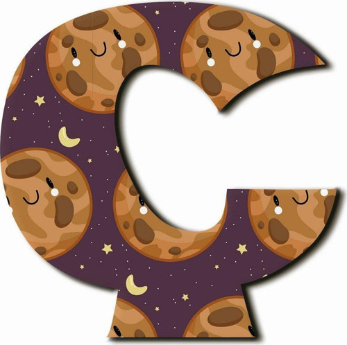 Ç Harfli Kawaii Gezegen Desenli Magnet