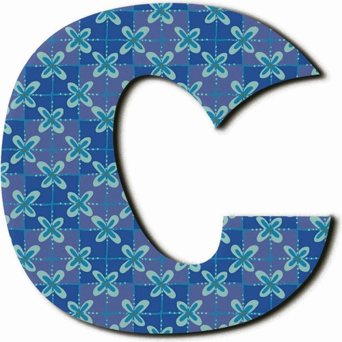 C Harfli Etnik Desenli Magnet