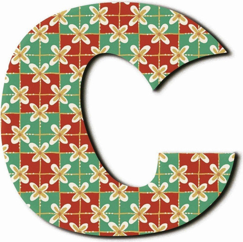 C Harfli Etnik Desenli Magnet