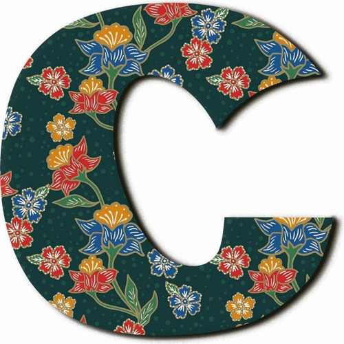 C Harfli Etnik Desenli Magnet