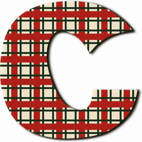 C Harfli Retro Desenli Magnet