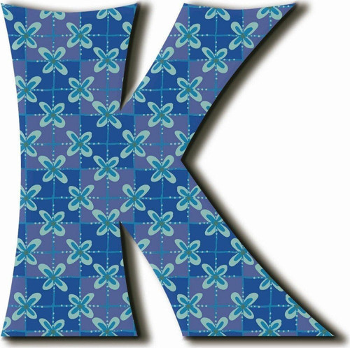 K Harfli Etnik Desenli Magnet