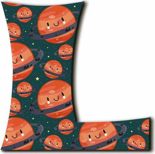L Harfli Kawaii Gezegen Desenli Magnet