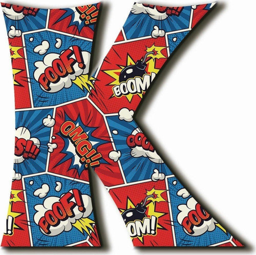 K Harfli Pop Art Desenli Magnet