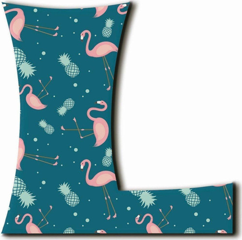 L Harfli Flamingo Desenli Magnet