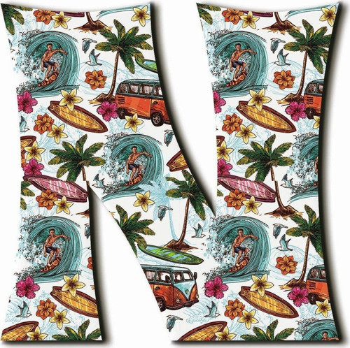 N Harfli Surf Temalı Magnet