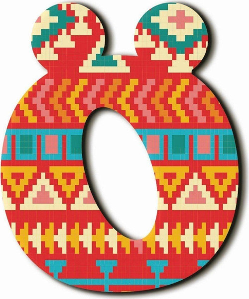Ö Harfli Aztek Desenli Magnet