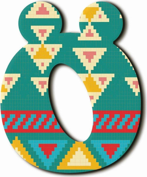 Ö Harfli Aztek Desenli Magnet