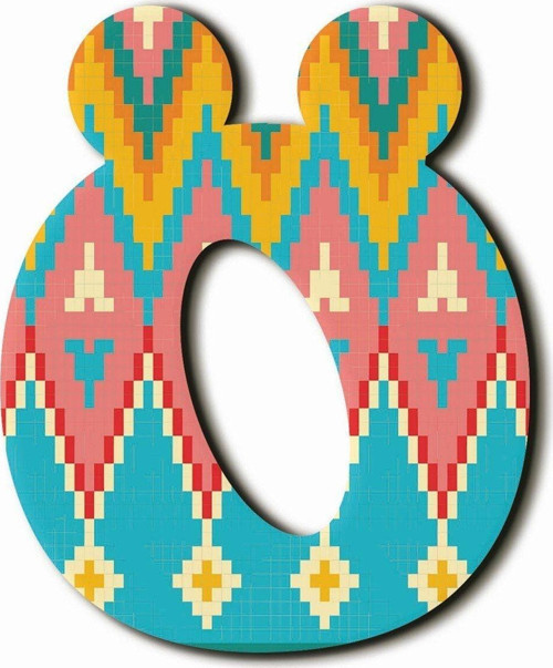Ö Harfli Aztek Desenli Magnet