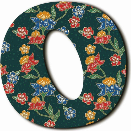 O Harfli Etnik Desenli Magnet